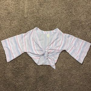 Size Small Tie Crop Top